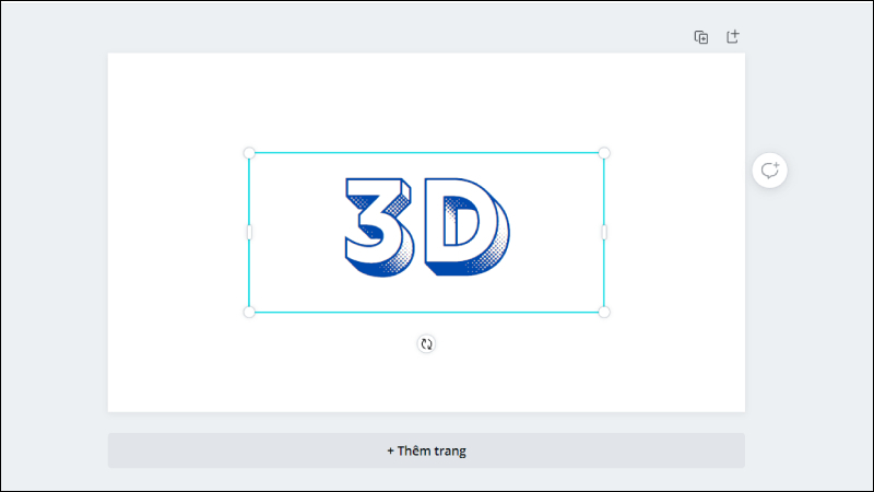 H&igrave;nh minh họa cho kết quả tạo chữ 3D